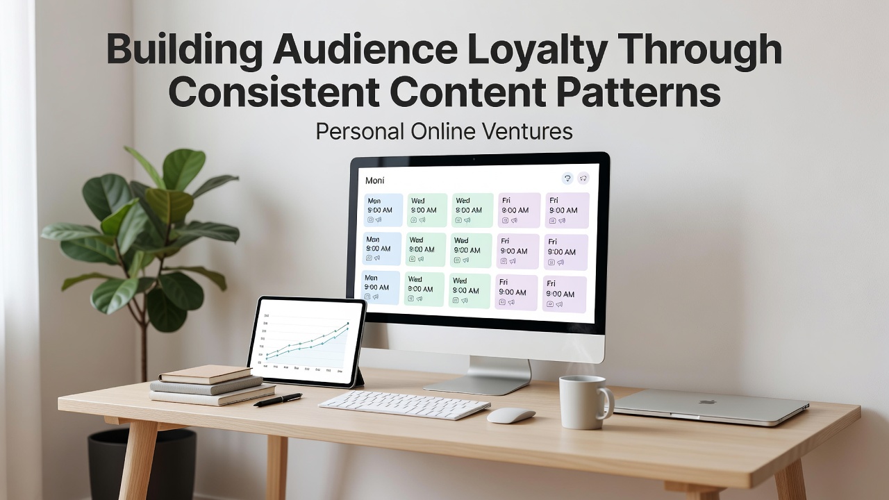 Chart showing audience retention rates over time for creators using structured content schedules