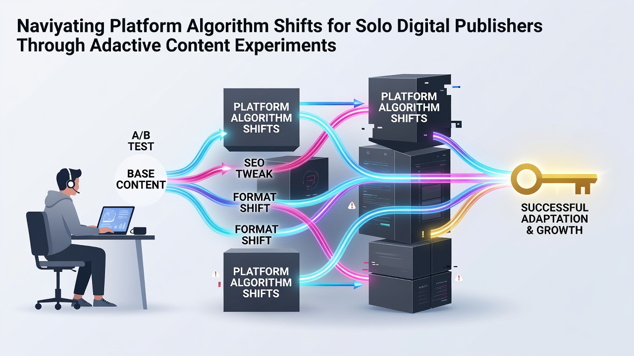 Navigating Platform Algorithm Shifts for Solo Digital Publishers Through Adaptive Content Experiments